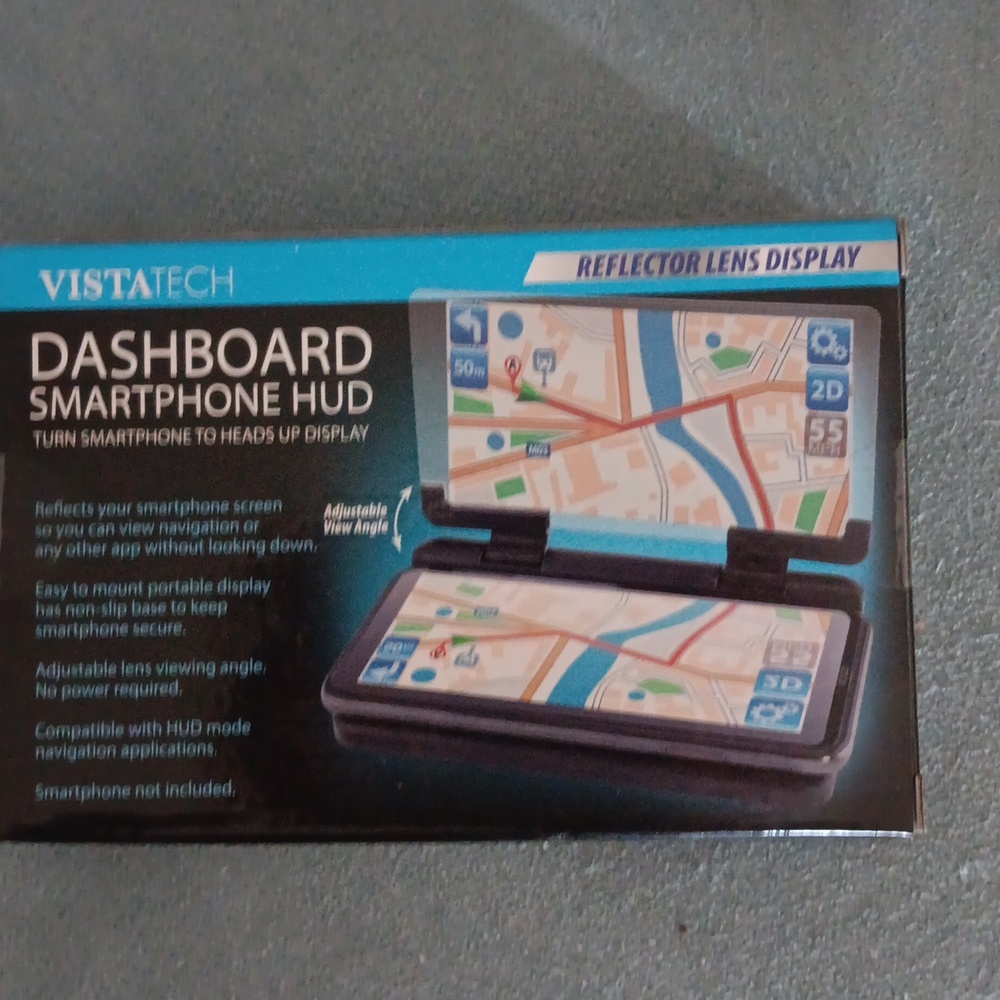 Vistatech Dashboard Smartphone hud  Heads Up Display Lens Hands Free New